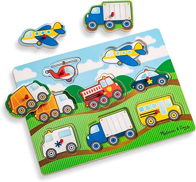 Melissa & Doug Melissa & Doug Vehicles Peg Puzzle - Little Miss Muffin Children & Home