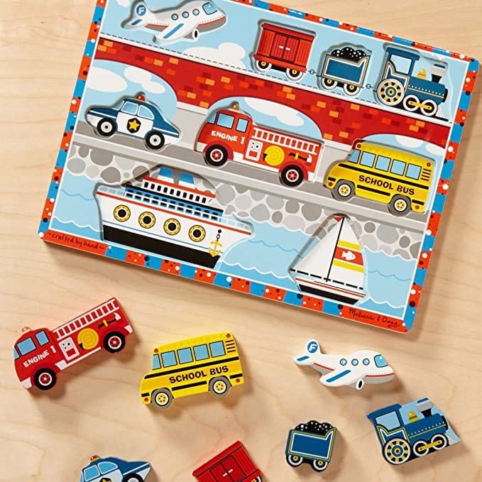 Melissa & Doug Melissa & Doug Vehicles Chunky Puzzle - Little Miss Muffin Children & Home