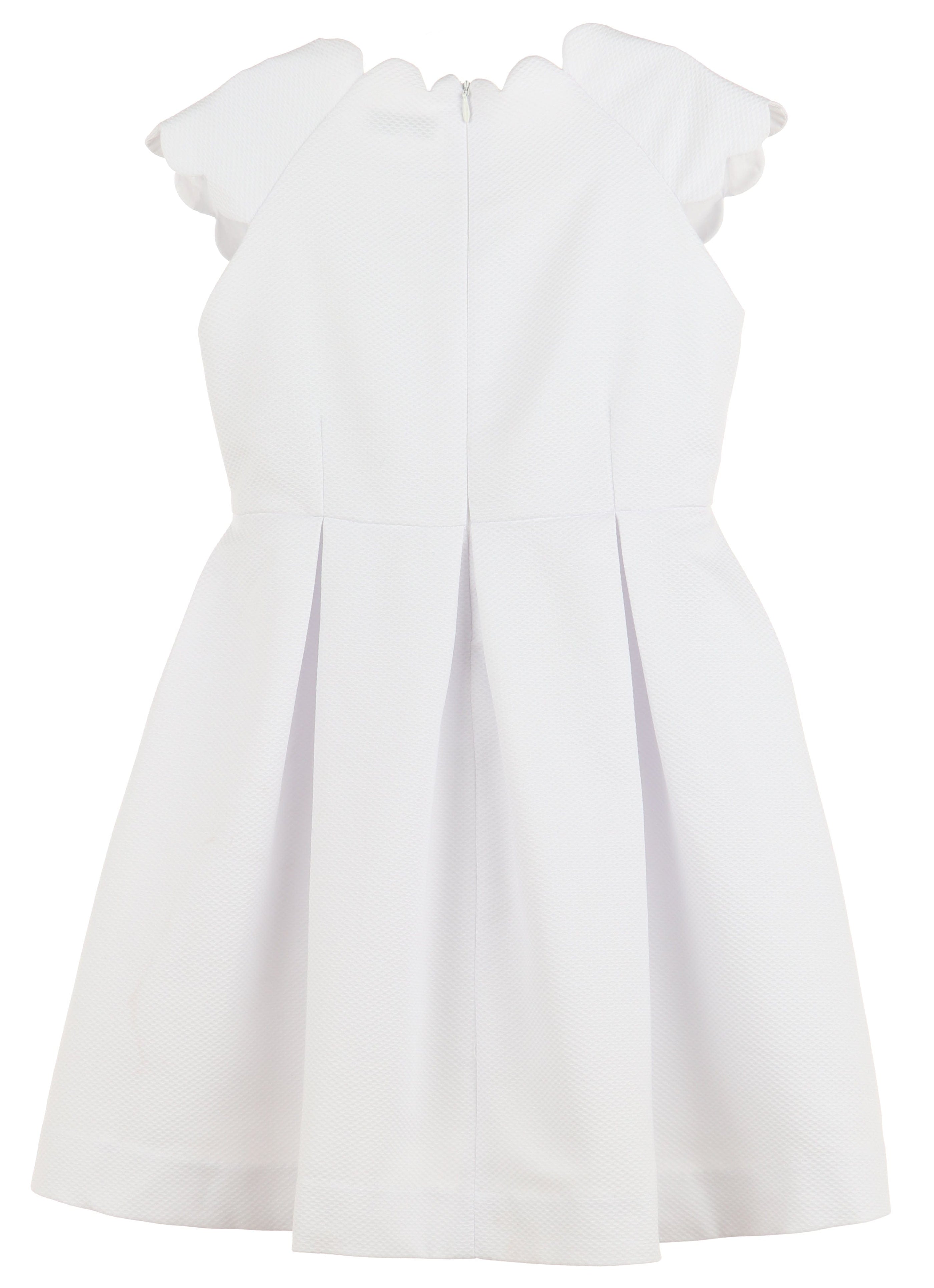 Casero Casero Scallops Neckline Dress - Little Miss Muffin Children & Home