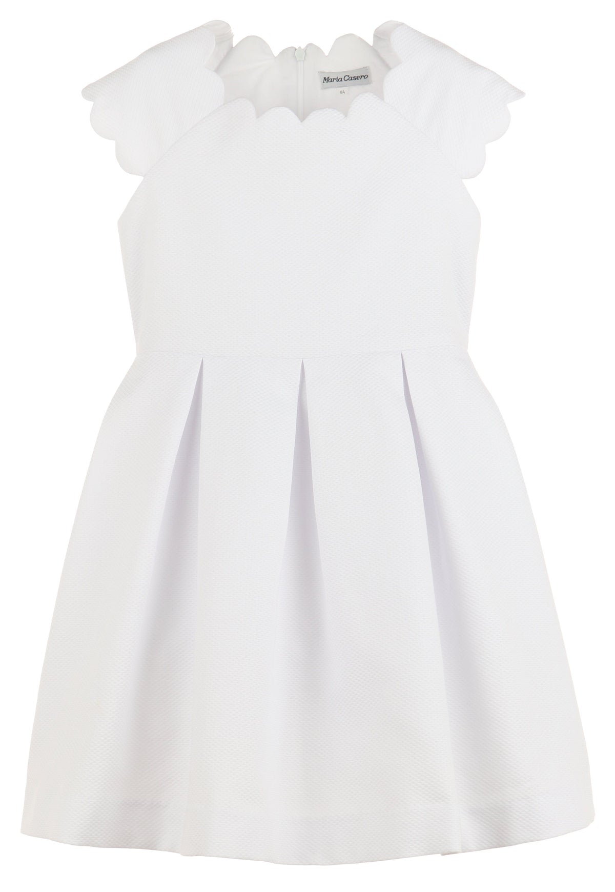 Casero Casero Scallops Neckline Dress - Little Miss Muffin Children & Home