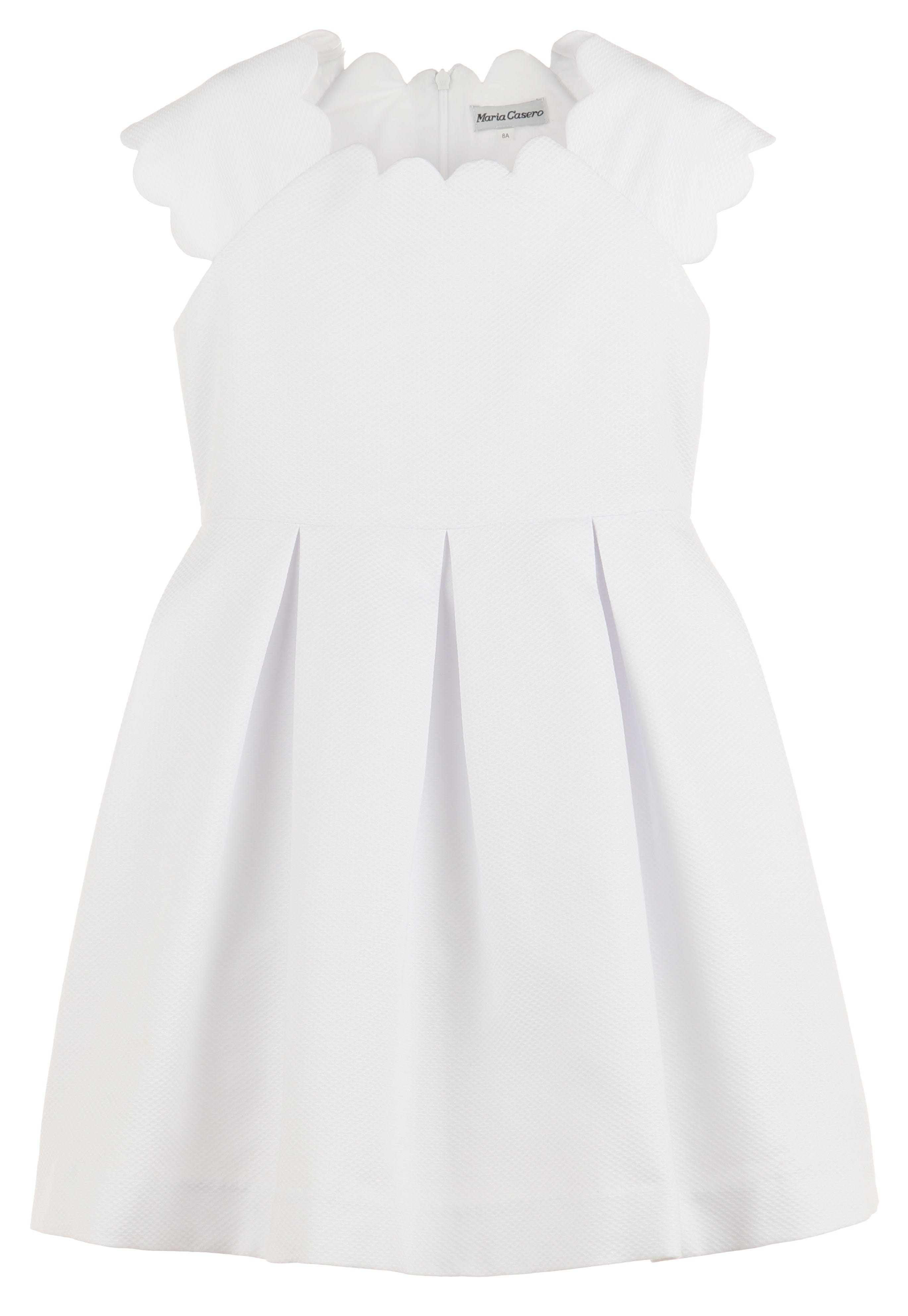 Casero Casero Scallops Neckline Dress - Little Miss Muffin Children & Home