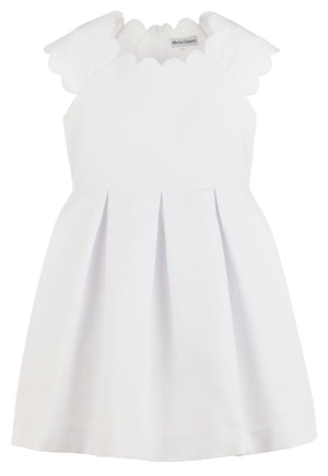 Casero Casero Scallops Neckline Dress - Little Miss Muffin Children & Home