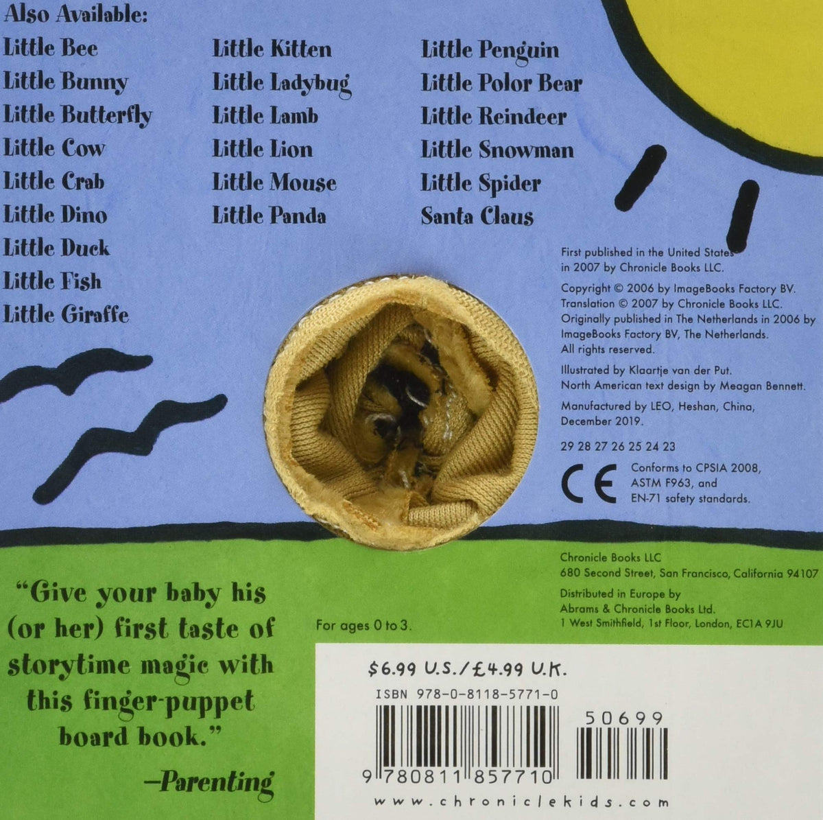 Hachette Little Puppy Finger Puppet Board Book - Little Miss Muffin Children & Home
