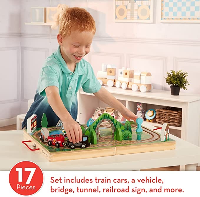 Melissa & Doug Melissa & Doug Take Along Tabletop Railroad - Little Miss Muffin Children & Home