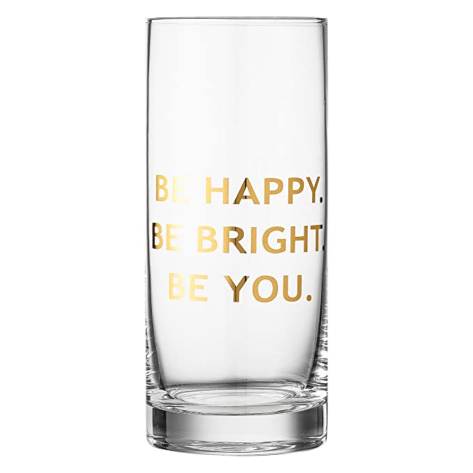 Bloomingville Bloomingville Be Happy Glass - Little Miss Muffin Children & Home