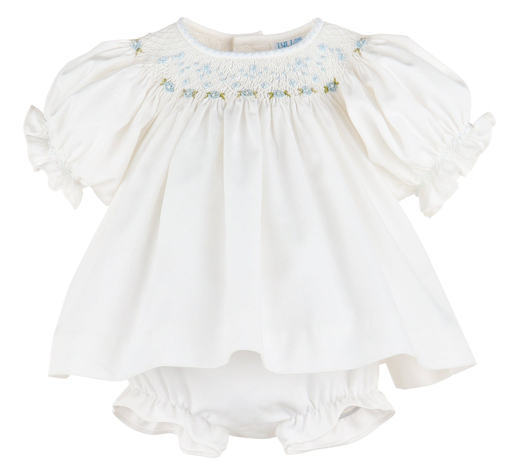 Casero & Associates Pintucks & Lace Bishop, Blue main image 1