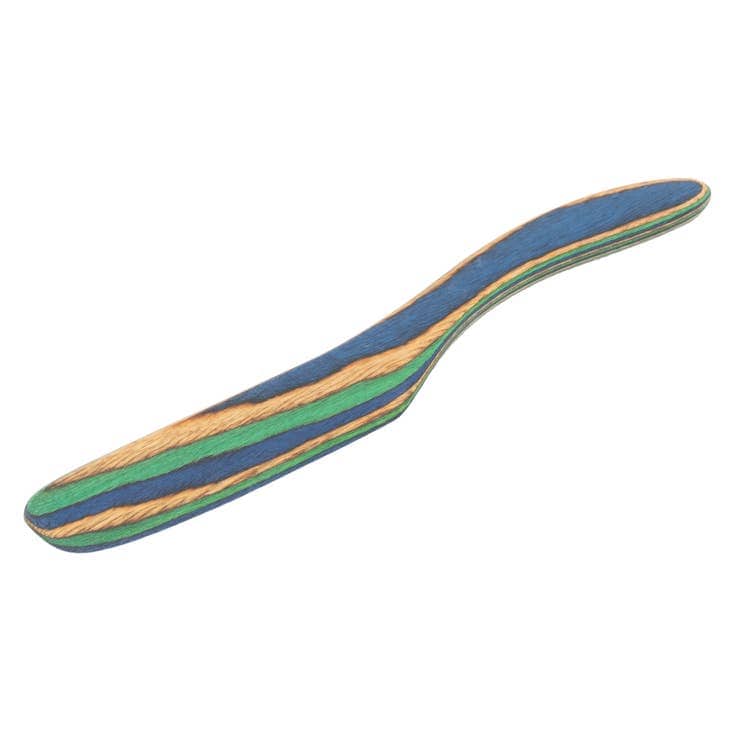 Island Bamboo 8" Peacock Pakka Wood Spreader