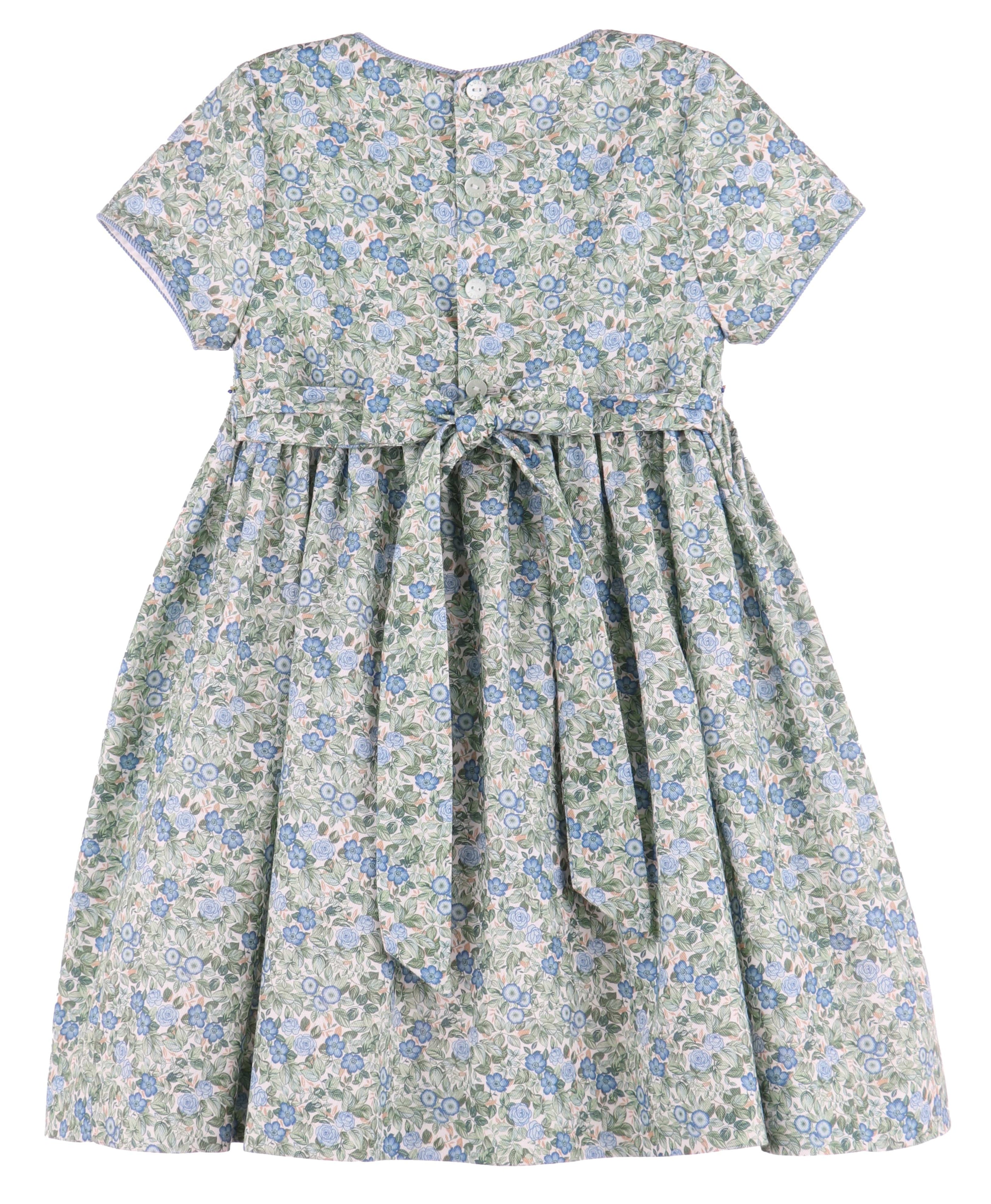 C&A - Casero & Associates Casero & Associates Forest Green Smock Dress - Little Miss Muffin Children & Home