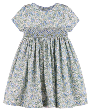 C&A - Casero & Associates Casero & Associates Forest Green Smock Dress - Little Miss Muffin Children & Home