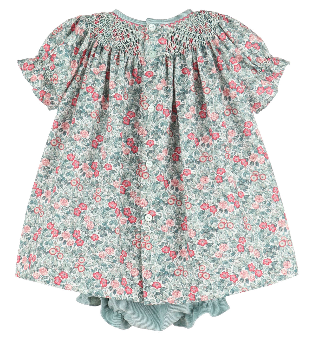 C&A - Casero & Associates Casero & Associates Forest Green Smock Bishop - Little Miss Muffin Children & Home