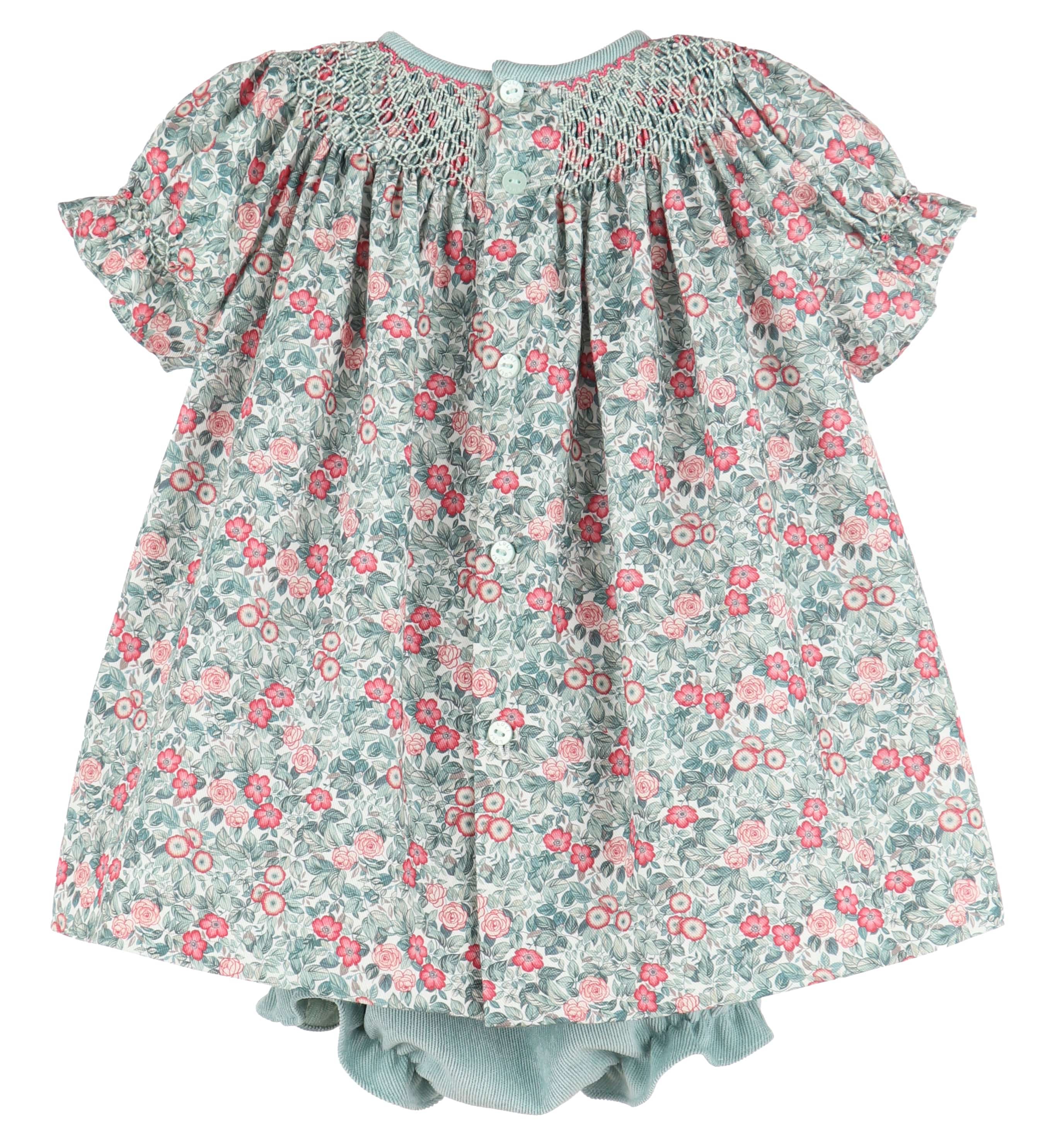 C&A - Casero & Associates Casero & Associates Forest Green Smock Bishop - Little Miss Muffin Children & Home