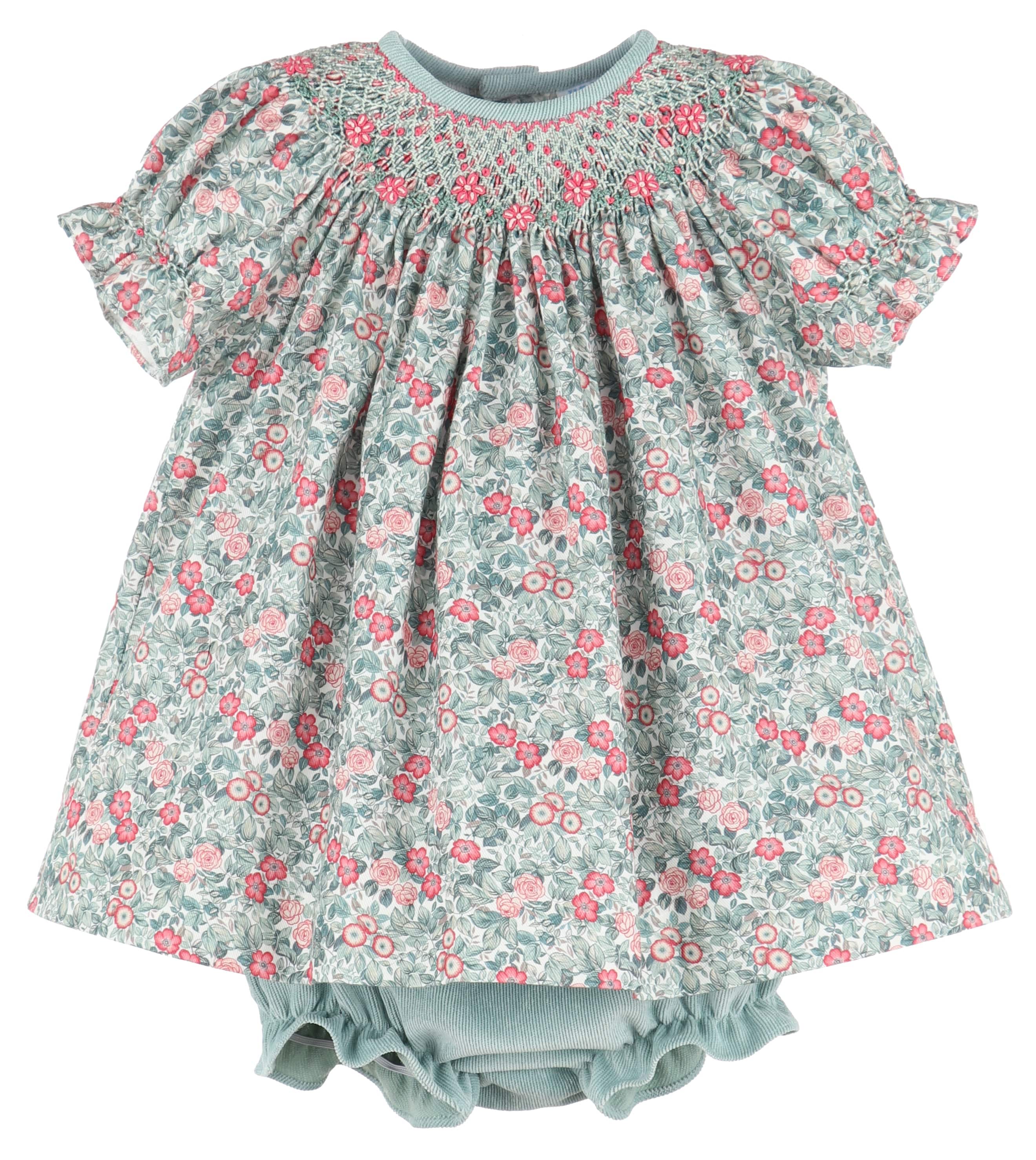 C&A - Casero & Associates Casero & Associates Forest Green Smock Bishop - Little Miss Muffin Children & Home