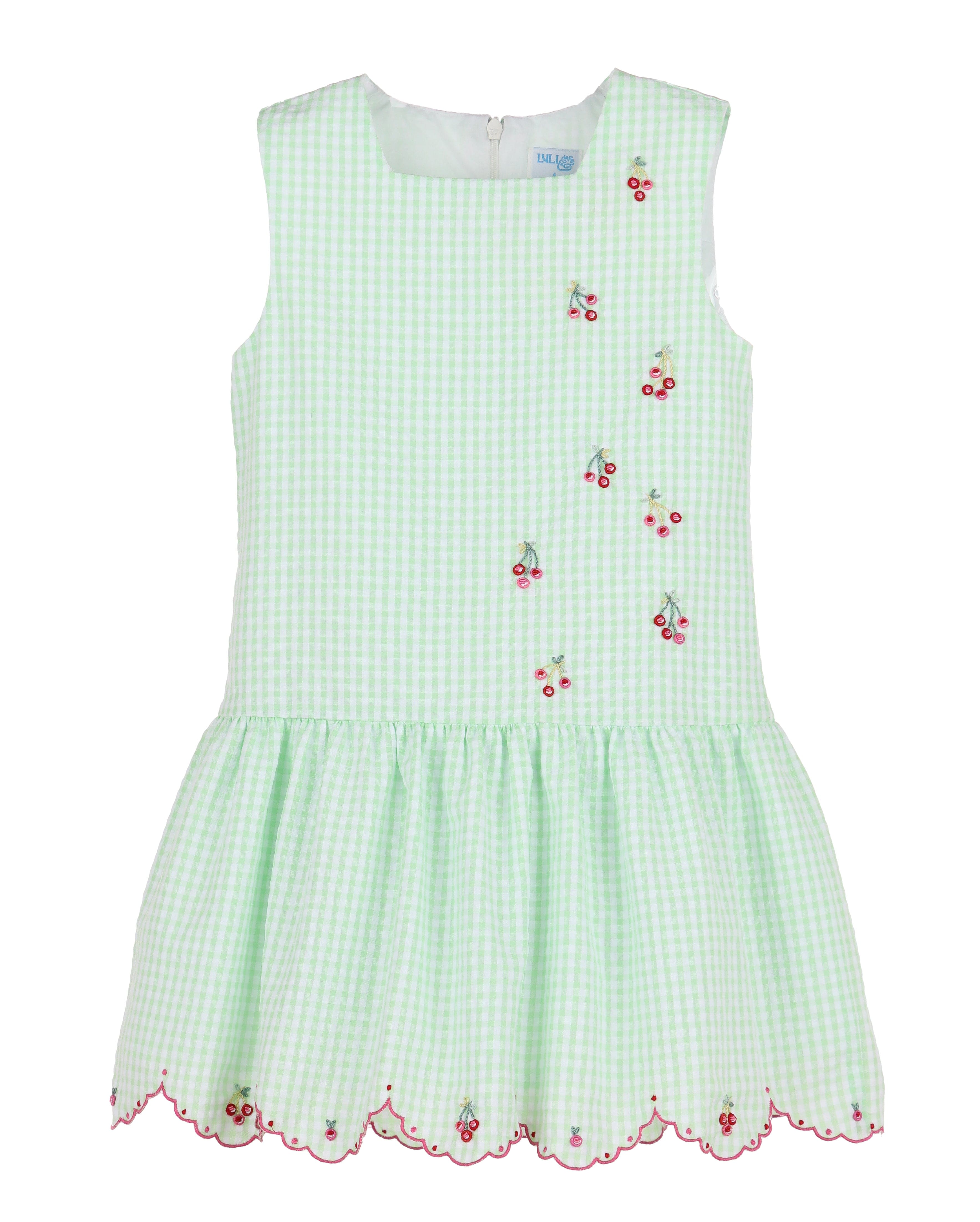 Casero & Associates Casero & Associates Embroidery Cherries Dress - Little Miss Muffin Children & Home