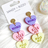 Sandy + Rizzo Sandy + Rizzo Conversation Heart Dangle Earrings - Little Miss Muffin Children & Home