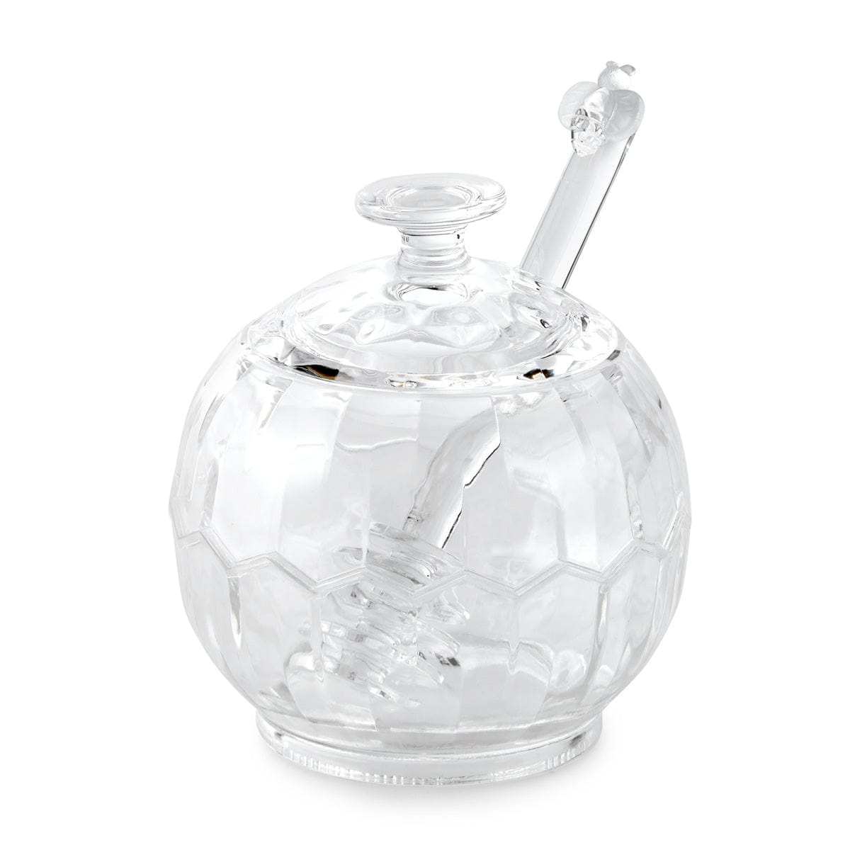 Huang Acrylic Inc. Huang Acrylic Sphere Shaped Honey Jar with Server - Little Miss Muffin Children & Home
