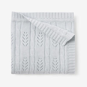 Elegant Baby Elegant Baby Cable Knit Leaf Baby Blankets - Little Miss Muffin Children & Home