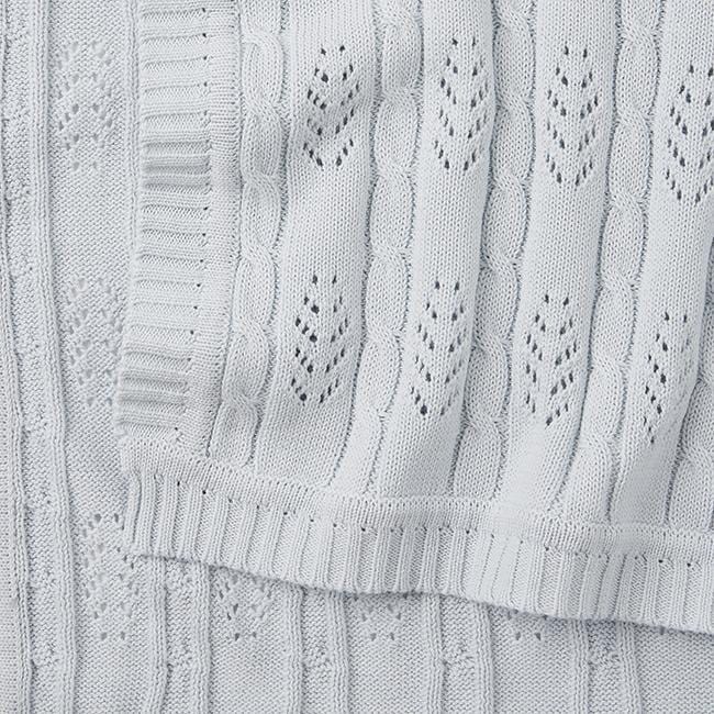 Elegant Baby Elegant Baby Cable Knit Leaf Baby Blankets - Little Miss Muffin Children & Home
