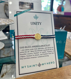 My Saint My Hero My Saint My Hero Americana Gratitude Bracelet 1 Medal - Little Miss Muffin Children & Home