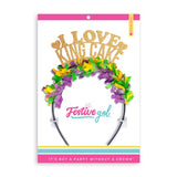 Festive Gal Festive Gal I Love King Cake Mardi Gras Headband - Little Miss Muffin Children & Home