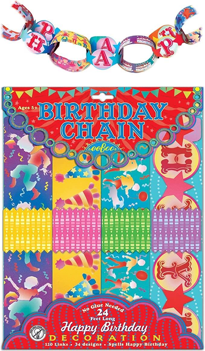 eeBoo eeBoo Birthday Paper Chain - Little Miss Muffin Children & Home