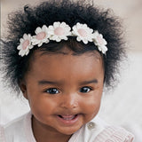 Elegant Baby Elegant Baby Pink Flower Crown Nylon Baby Headband - Little Miss Muffin Children & Home