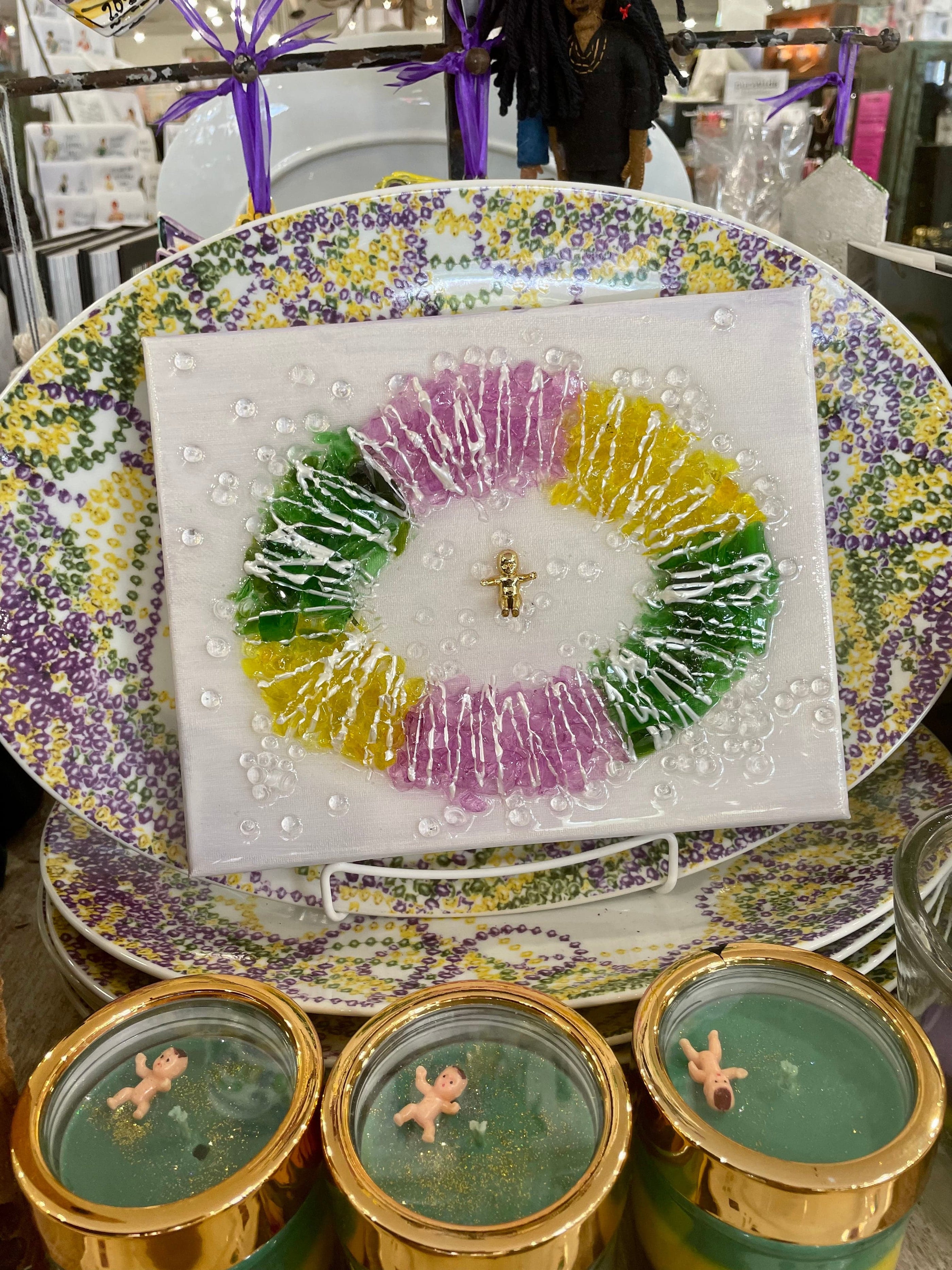 The Shard Shop The Shard Shop King Cake Hanging Art Pieces - Little Miss Muffin Children & Home