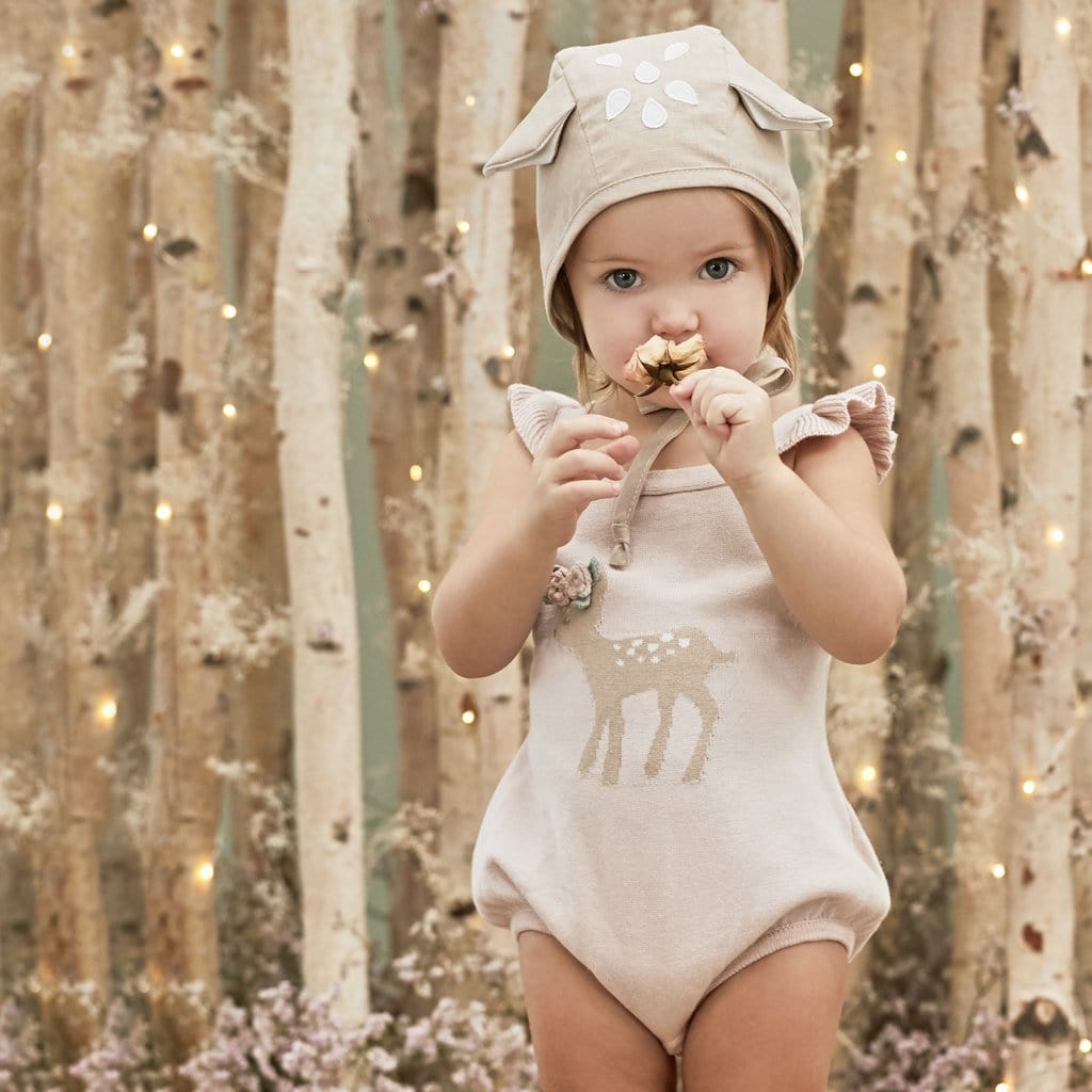 Elegant Baby Elegant Baby Fawn Baby Bubble Romper - Little Miss Muffin Children & Home