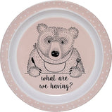 Bloomingville Bloomingville Pink Bear Melamine Plate - Little Miss Muffin Children & Home