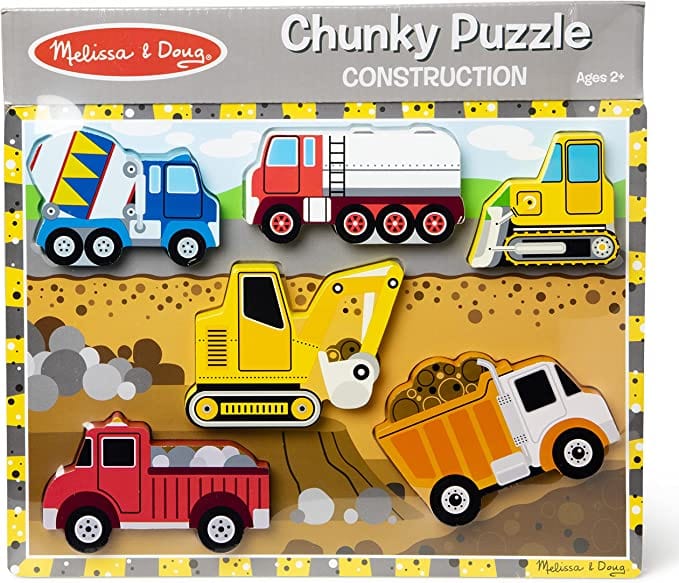 Melissa & Doug Melissa & Doug Construction Chunky Puzzle - Little Miss Muffin Children & Home