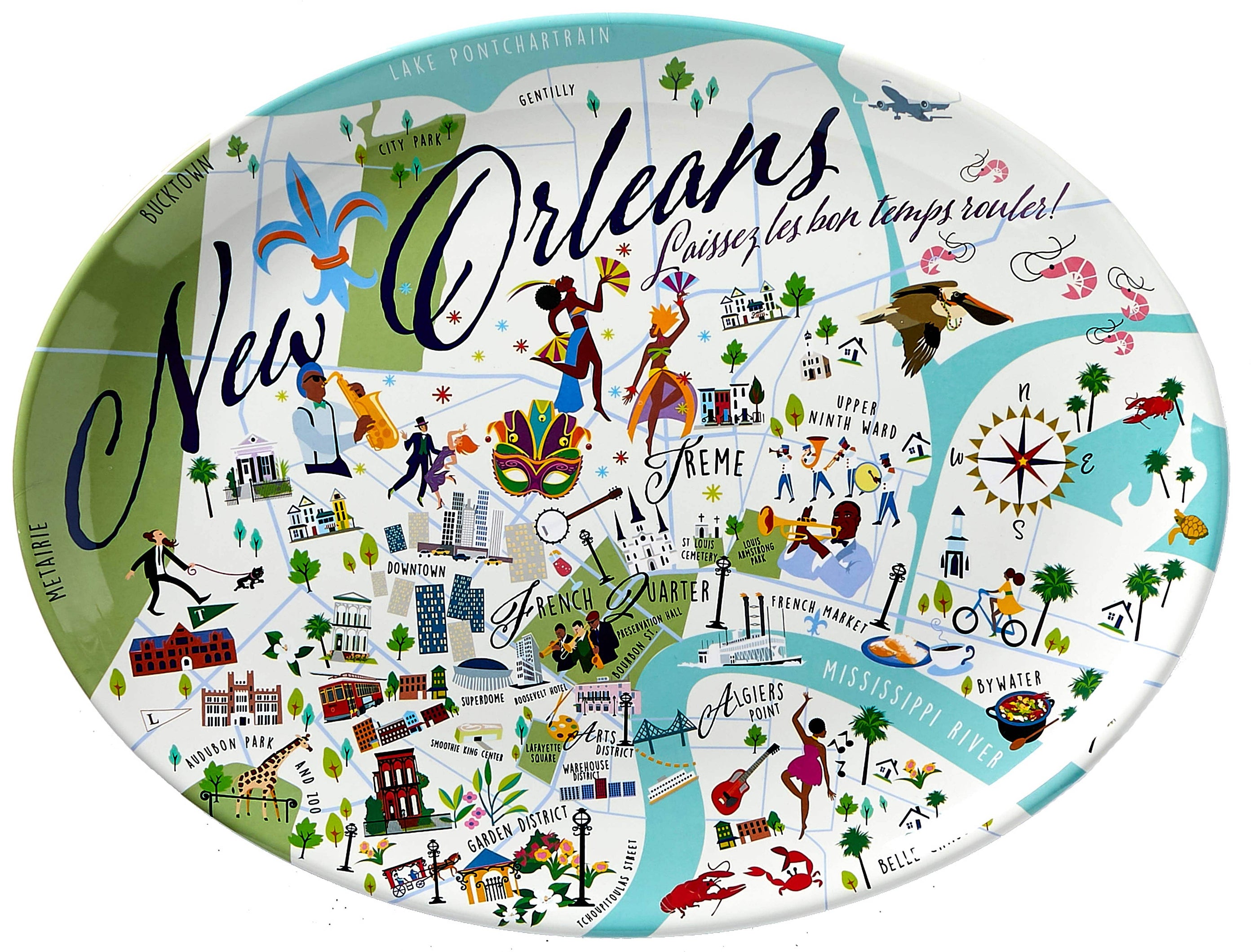 Galleyware Galleyware Nola Melamine Platter - Little Miss Muffin Children & Home