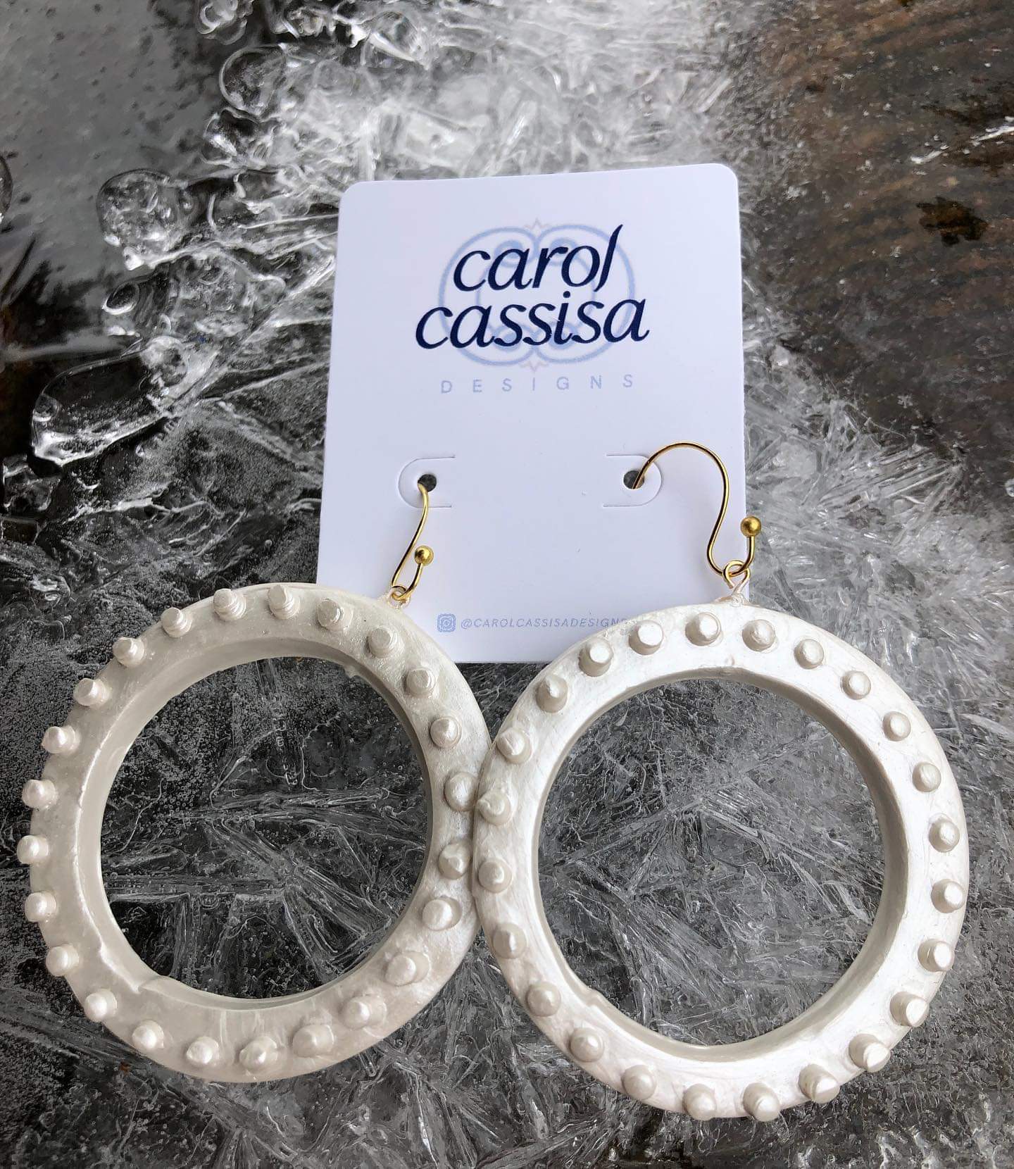 Carol Cassissa Carol Cassissa Grand Cerceau Joyeaux Earrings - Little Miss Muffin Children & Home