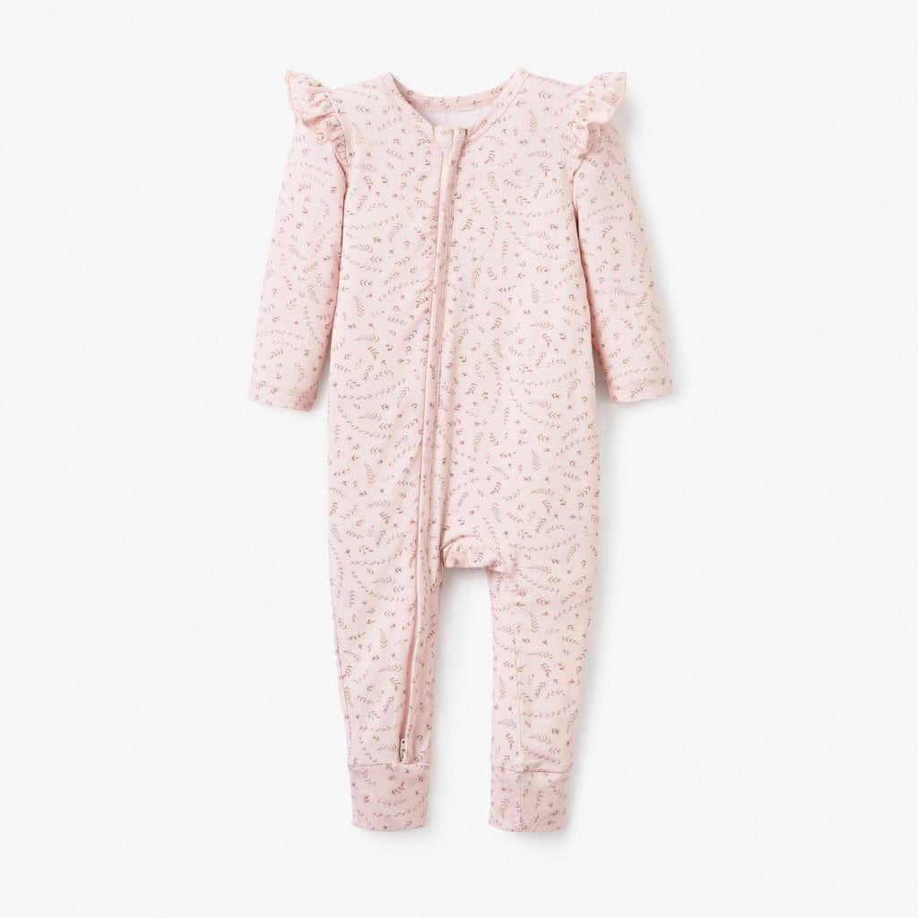 Elegant Baby Elegant Baby Blush Wildflower Print Zip-Up Bamboo Footless Pajama - Little Miss Muffin Children & Home