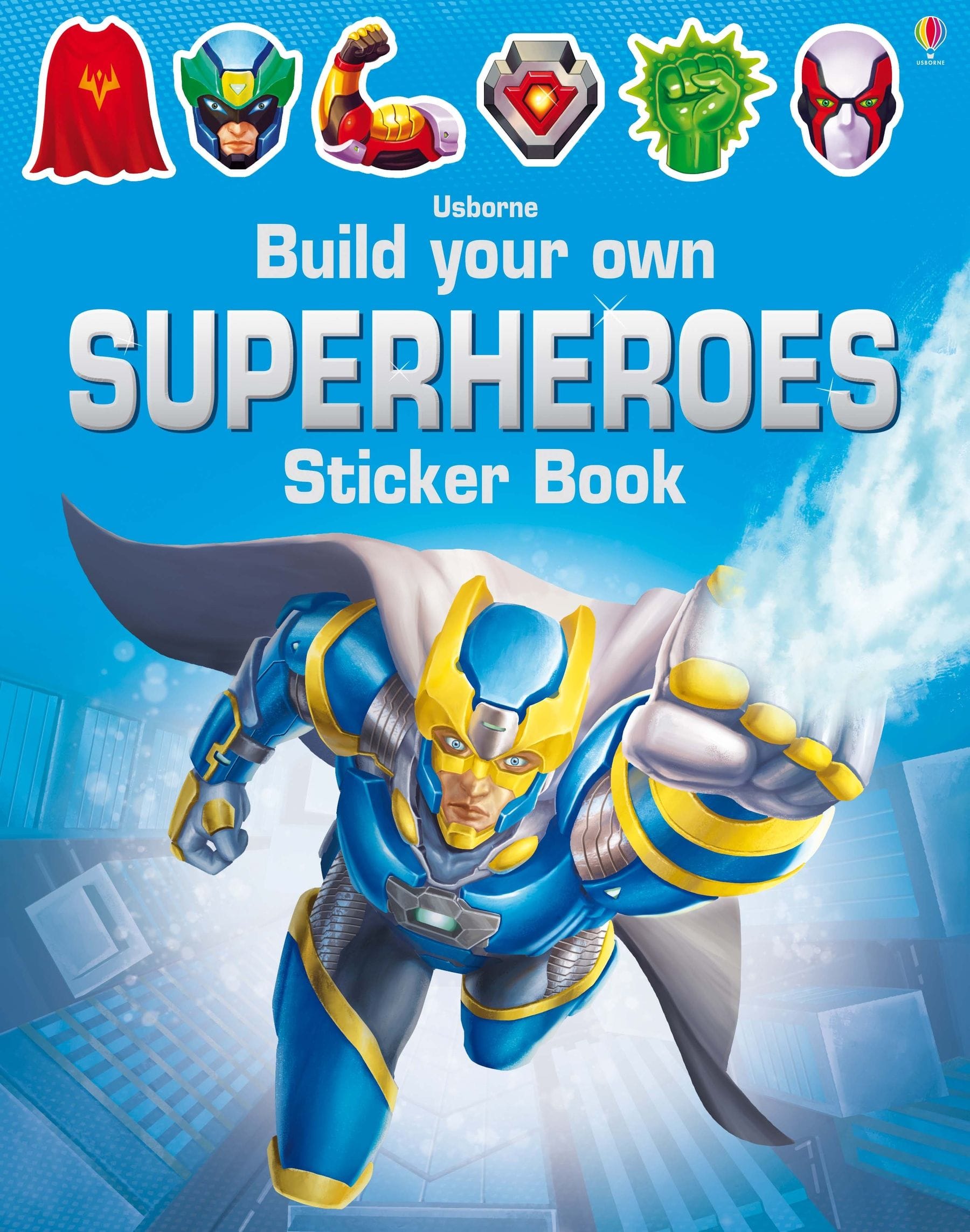 Usborne Usborne Build Your Own Superheroes Sticker Book - Little Miss Muffin Children & Home
