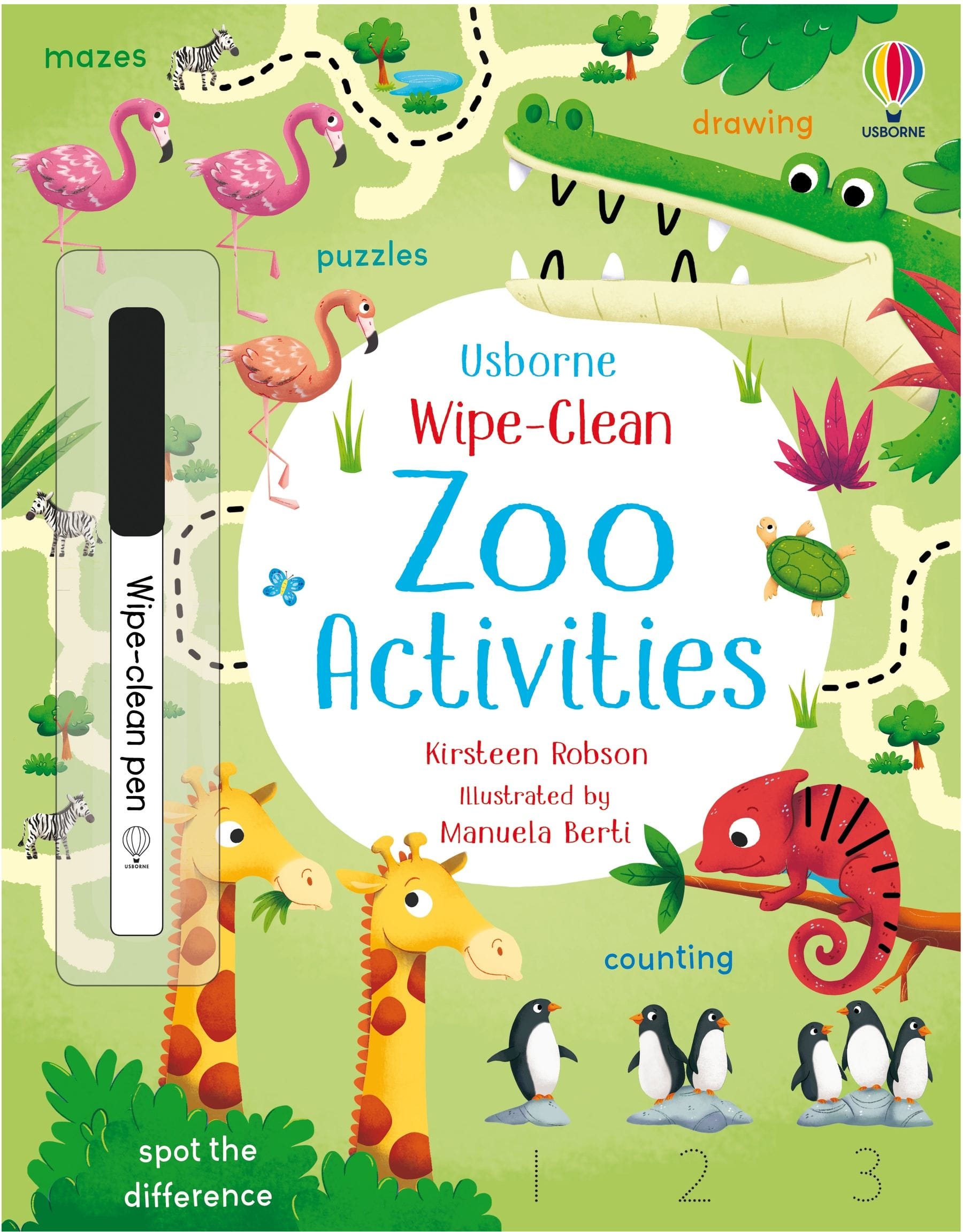 Usborne Usborne Wipe Clean Zoo Activities - Little Miss Muffin Children & Home