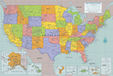Peter Pauper Press Peter Pauper Press Oversized USA Wall Map - Little Miss Muffin Children & Home