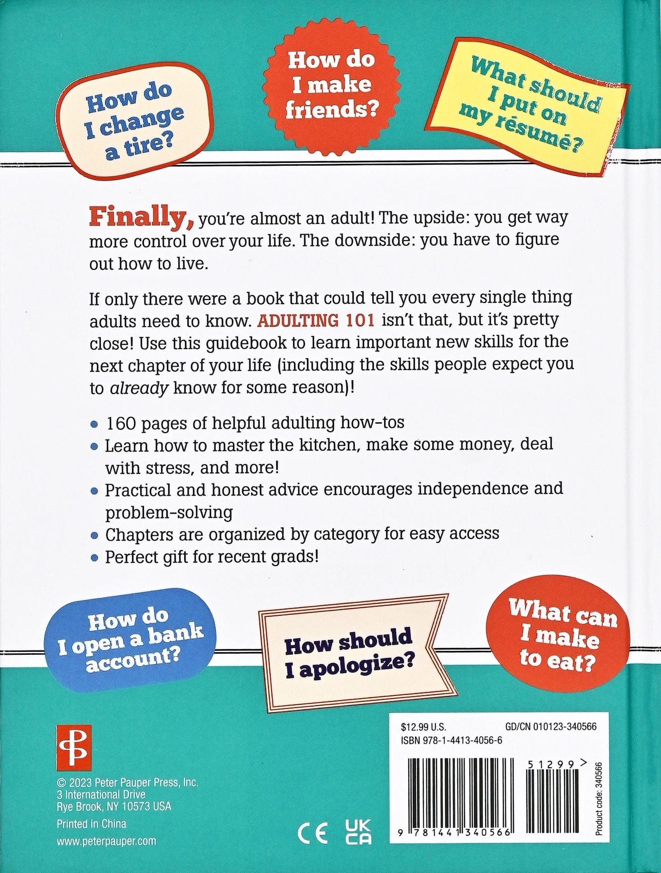 Peter Pauper Press Peter Pauper Press Adulting 101: Life Skills All Teens Should Know - Little Miss Muffin Children & Home