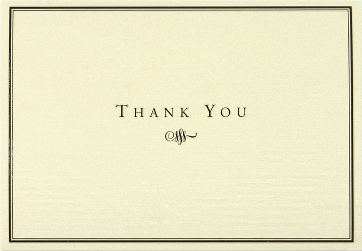 Peter Pauper Press Peter Pauper Press Black & Cream Thank You Notes - Little Miss Muffin Children & Home