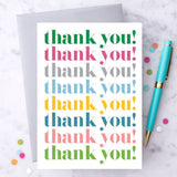 Design with Heart Design with Heart "Thank You, Thank You, Thank You!" Note Card - Little Miss Muffin Children & Home