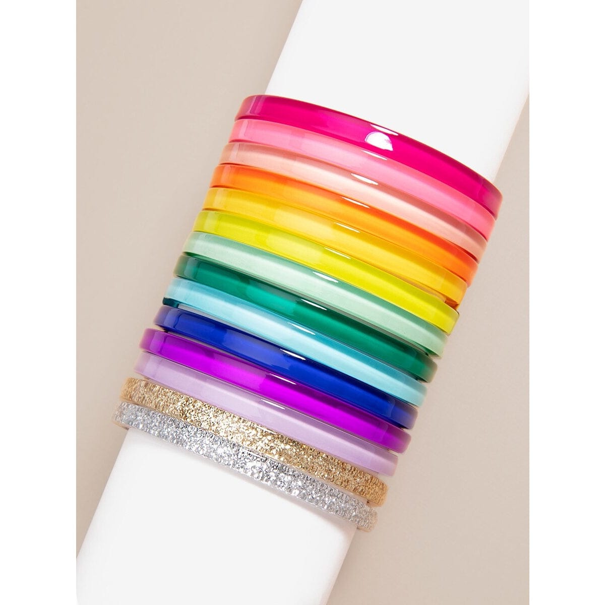 Zenzii Zenzii Skinny Resin Stack Bangles - Little Miss Muffin Children & Home