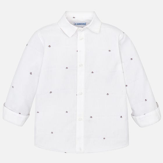 Mayoral Usa Inc Mayoral Long Sleeve Jacquard Shirt for Boys - Little Miss Muffin Children & Home