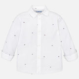 Mayoral Usa Inc Mayoral Long Sleeve Jacquard Shirt for Boys - Little Miss Muffin Children & Home