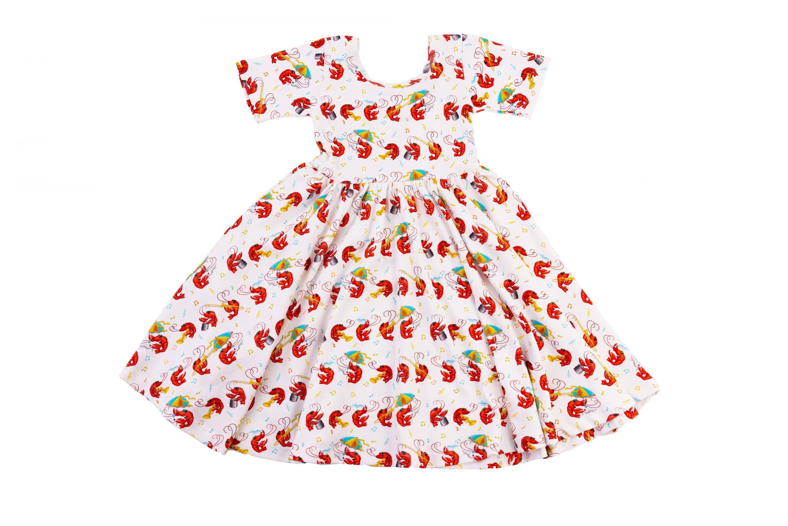 Nola Tawk - Nola Tawk Crawfish Second Line Cotton Dress - Little Miss Muffin Children & Home
