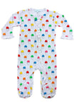 Lulu Bebe Lulu Bebe La Luna Snowballs Pima Footie PJs - Little Miss Muffin Children & Home
