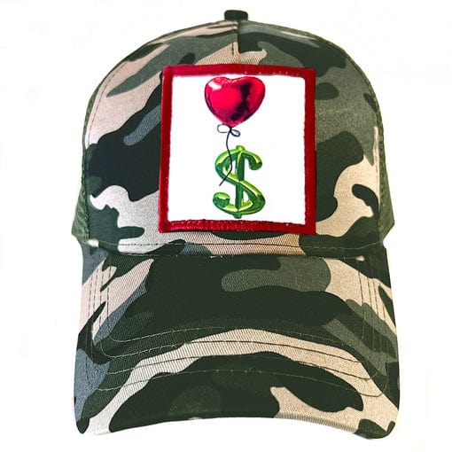 Artnwordz Artnwordz Hat With Love Over Money Patch - Little Miss Muffin Children & Home