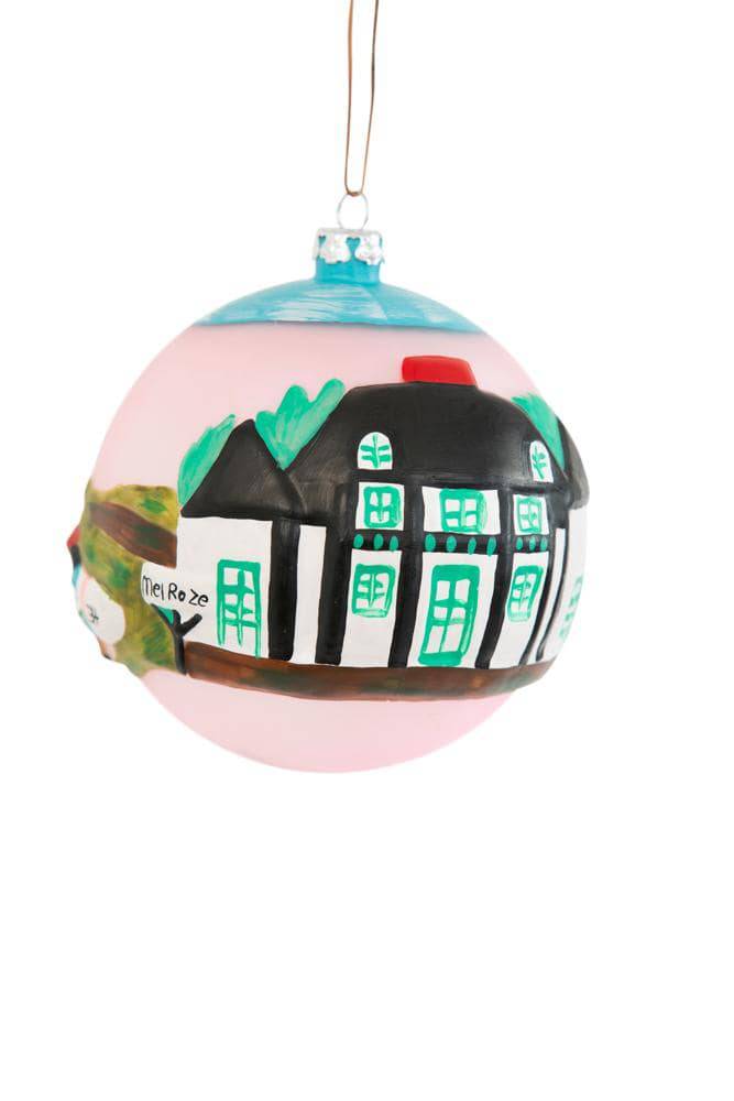 Clementine Hunter, Gitter Gallery - Clementine Hunter A Day At Melrose Plantation 4" Round Ball Ornament - Little Miss Muffin Children & Home