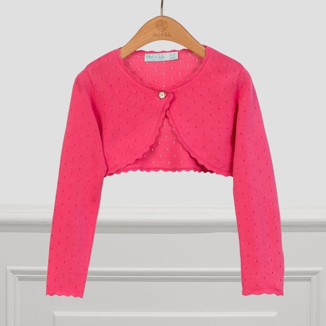 Abel & Lula Abel & Lula Knit Cardigan in Bubblegum - Little Miss Muffin Children & Home