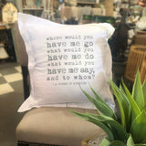 Whereable Art Course in Miracles linen pillow