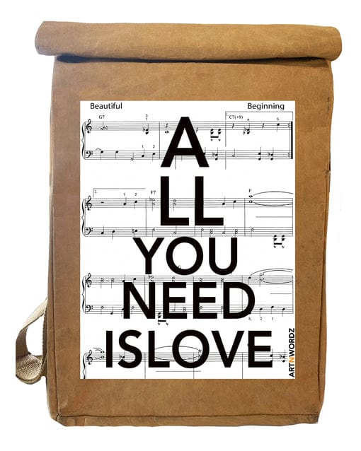 Artnwordz Artnwordz All You Need is Love Music Backpack - Little Miss Muffin Children & Home