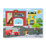 Melissa & Doug Melissa & Doug Around the Fire Station Sound Puzzle (8 pcs) - Little Miss Muffin Children & Home