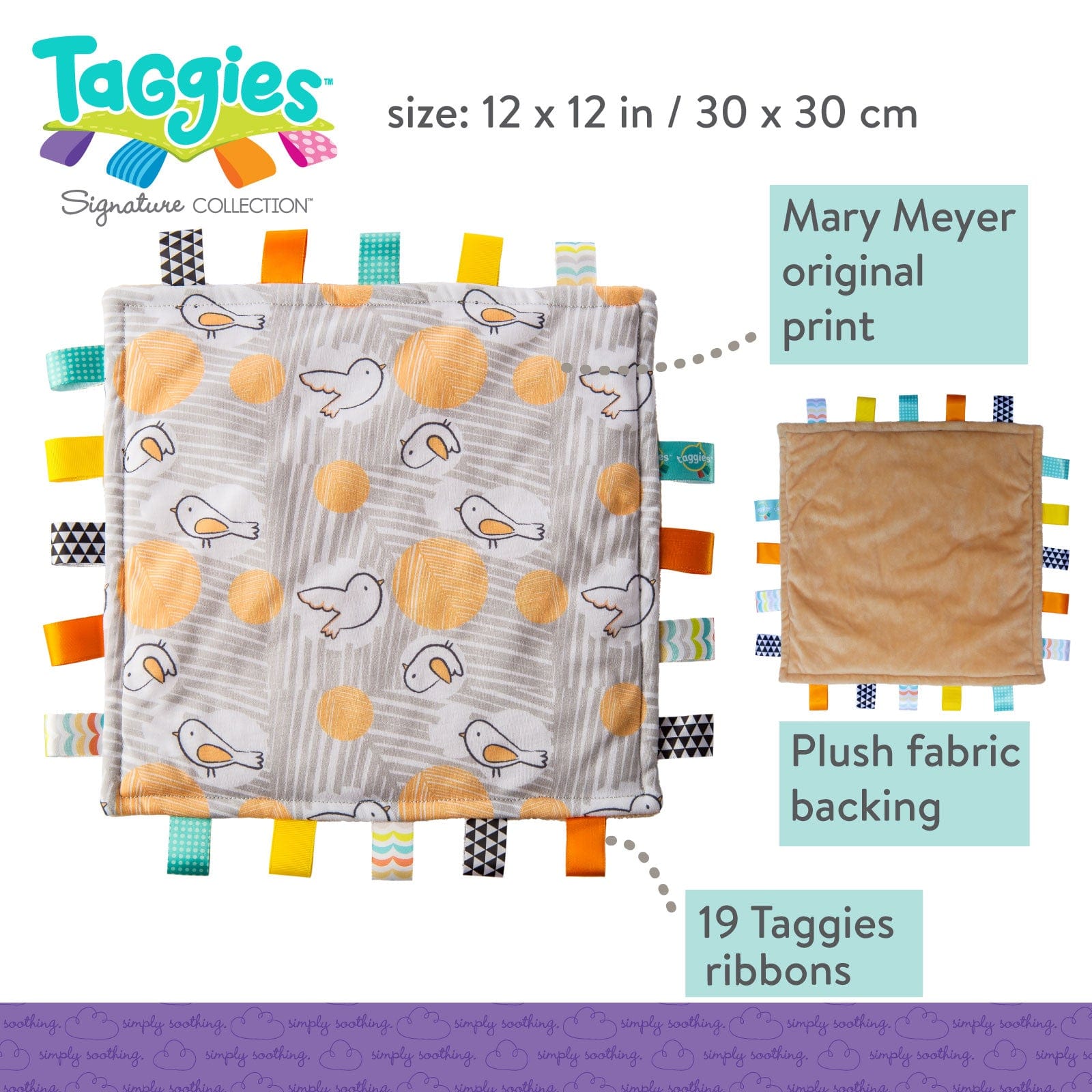 MMM - Mary Meyer Corp Mary Meyer Corp Taggies Original Comfy Birds - Little Miss Muffin Children & Home